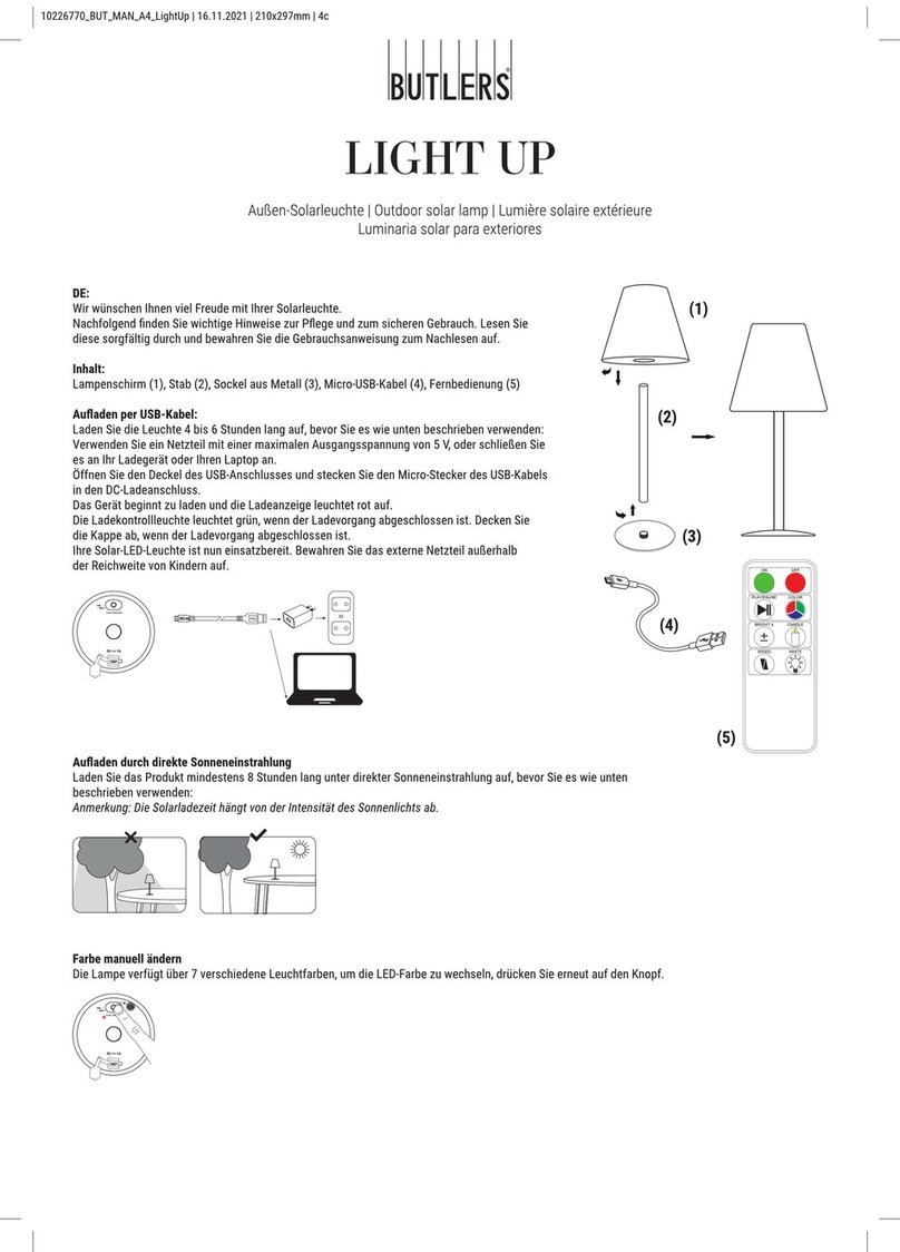 Butlers LIGHT UP manual