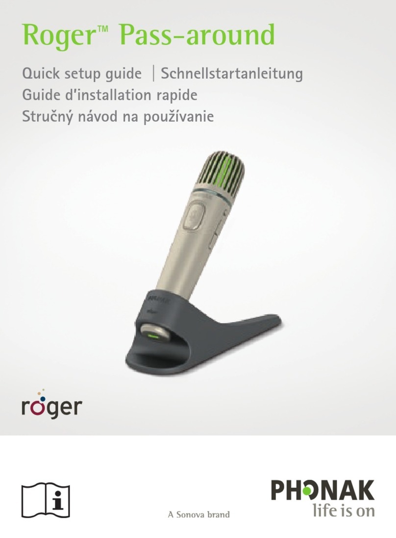 Sonova PHONAK Roger Pass-around Quick setup guide
