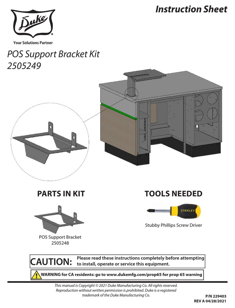 Duke 2505249 User manual