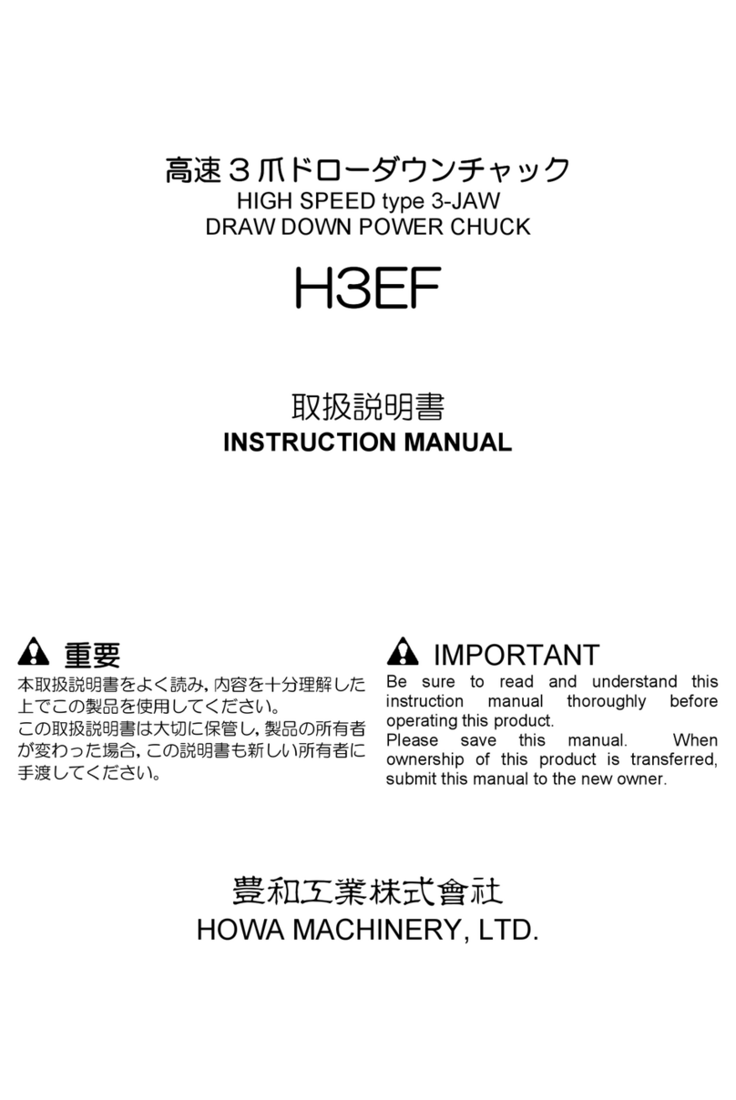HOWA MACHINERY H3EF instruction manual
