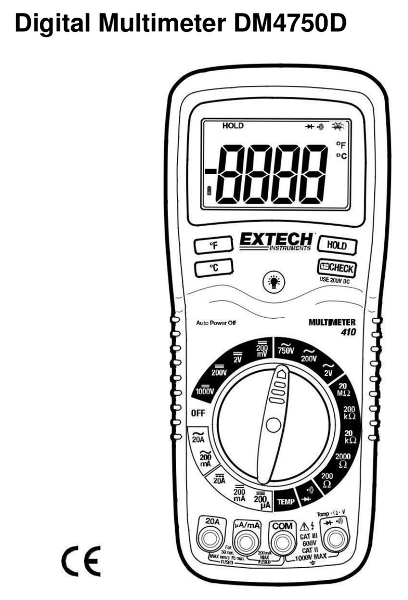 Extech Instruments DM4750D User manual Extech Instruments DM4750D User manual