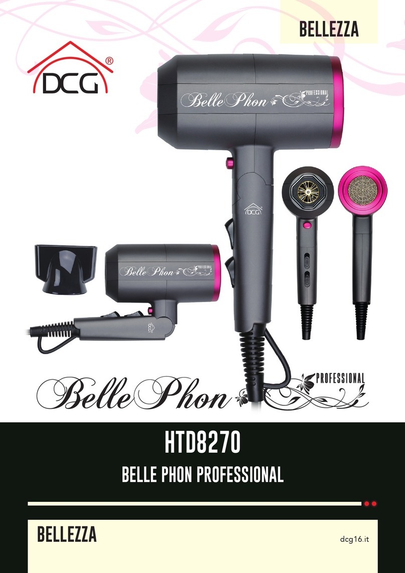 DCG BELLEZZA Belle Phon Professional HTD8270 instruction manual