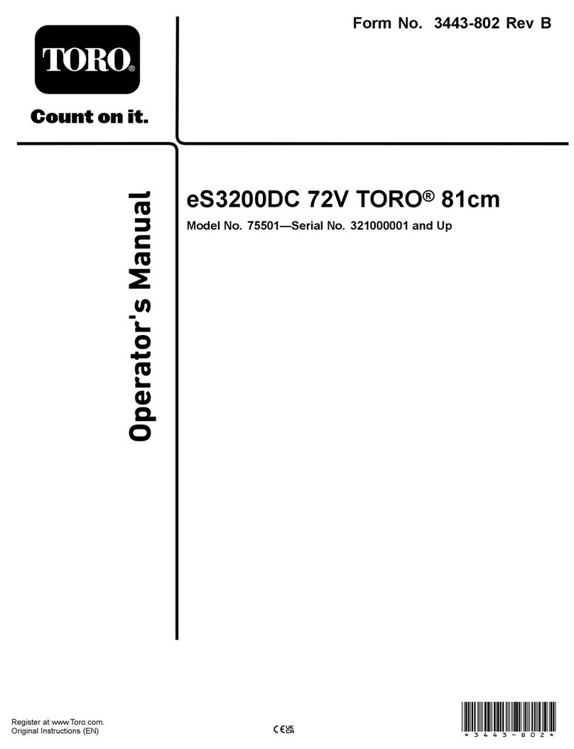 Toro eS3200DC 72V Operator's manual