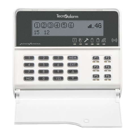 Tecnoalarm evolution EV LCD-AL BWL quick start guide