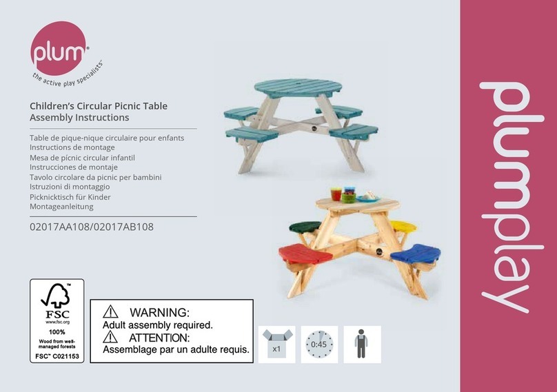 Plum plumplay 02017AA108 Assembly instructions Plum plumplay 02017AA108 Assembly instructions