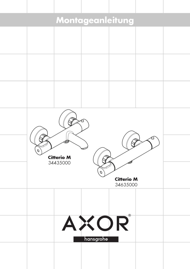 Hans Grohe AXOR Citterio M 34435000 Assembly instruction Hans Grohe AXOR Citterio M 34435000 Assembly instruction