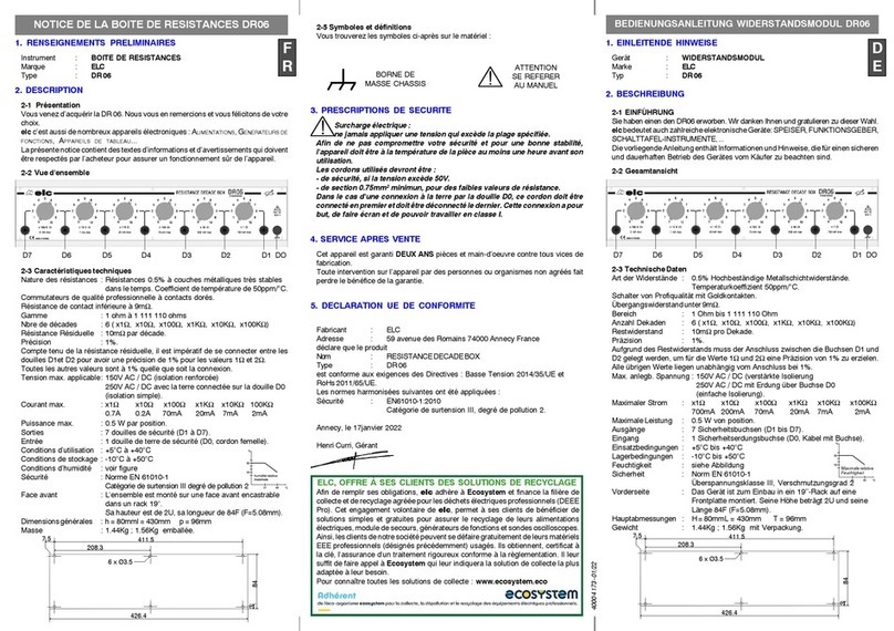 ELC DR06 manual