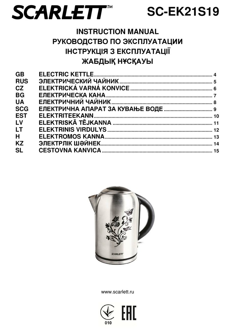 Scarlett SC-EK21S19 User manual