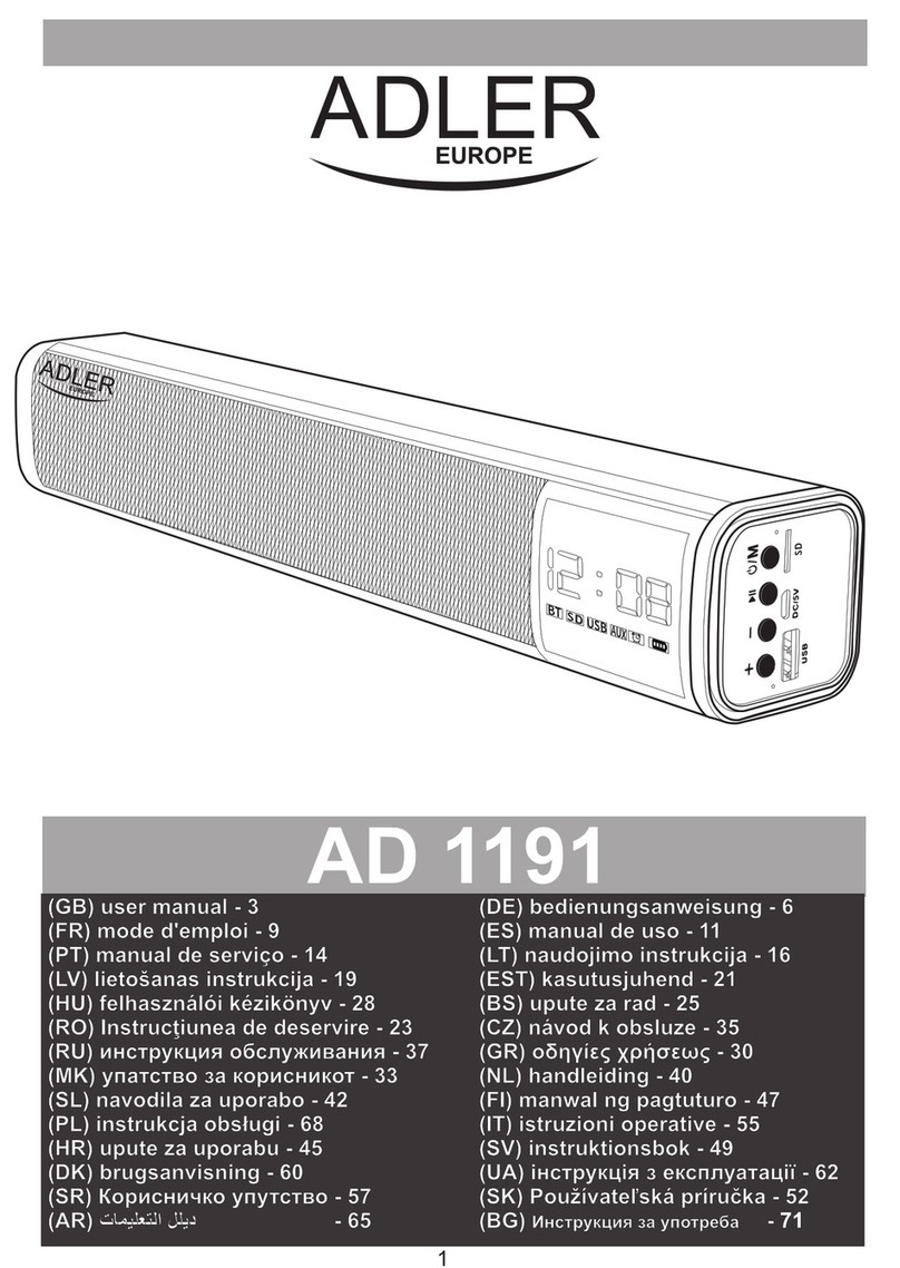 Adler Europe AD 1191 user manual