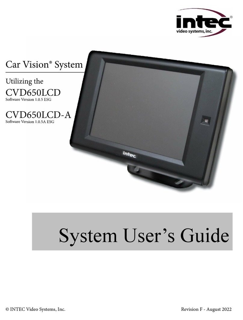 Intec Car Vision CVD650LCD-A user manual