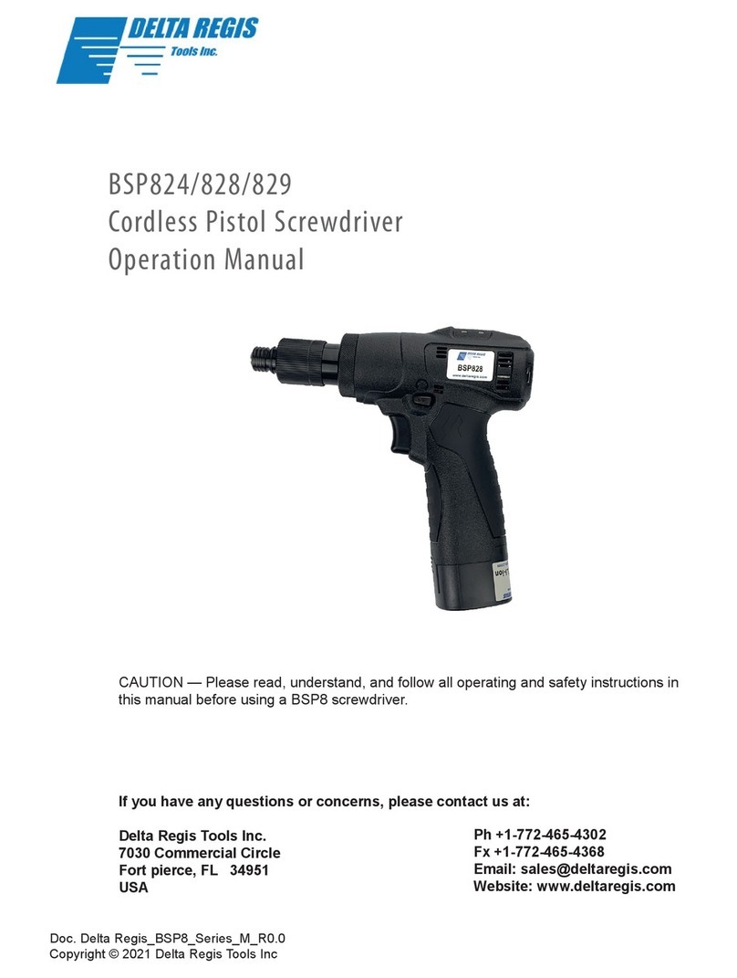 Delta Regis BSP824 User manual