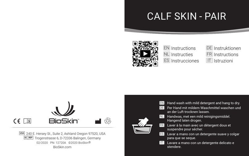 BioSkin CALF SKIN instructions