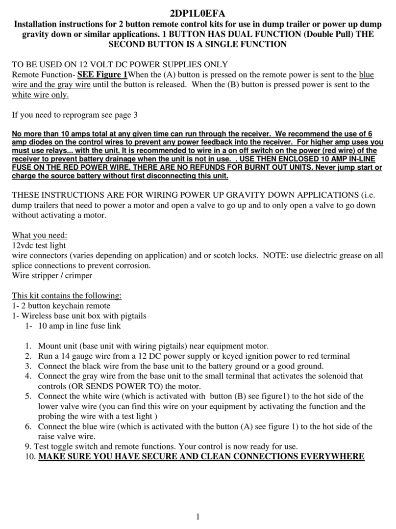 Control All Wireless 2DP1L0EFA installation instructions