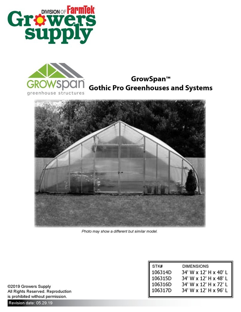 FarmTek GrowSpan Gothic Pro 106314D Assembly instructions