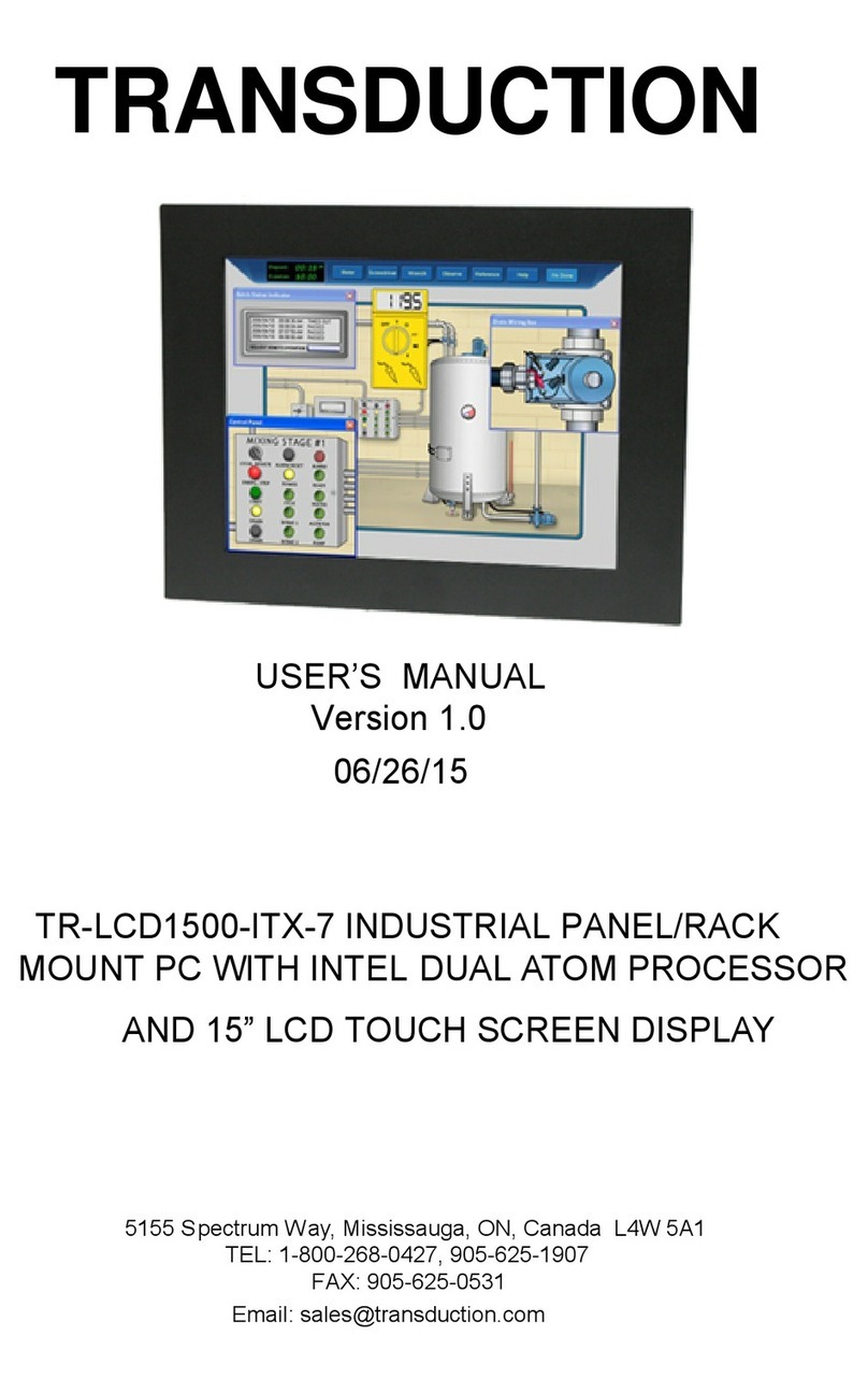 Transduction TR-LCD1500-ITX-7 User manual