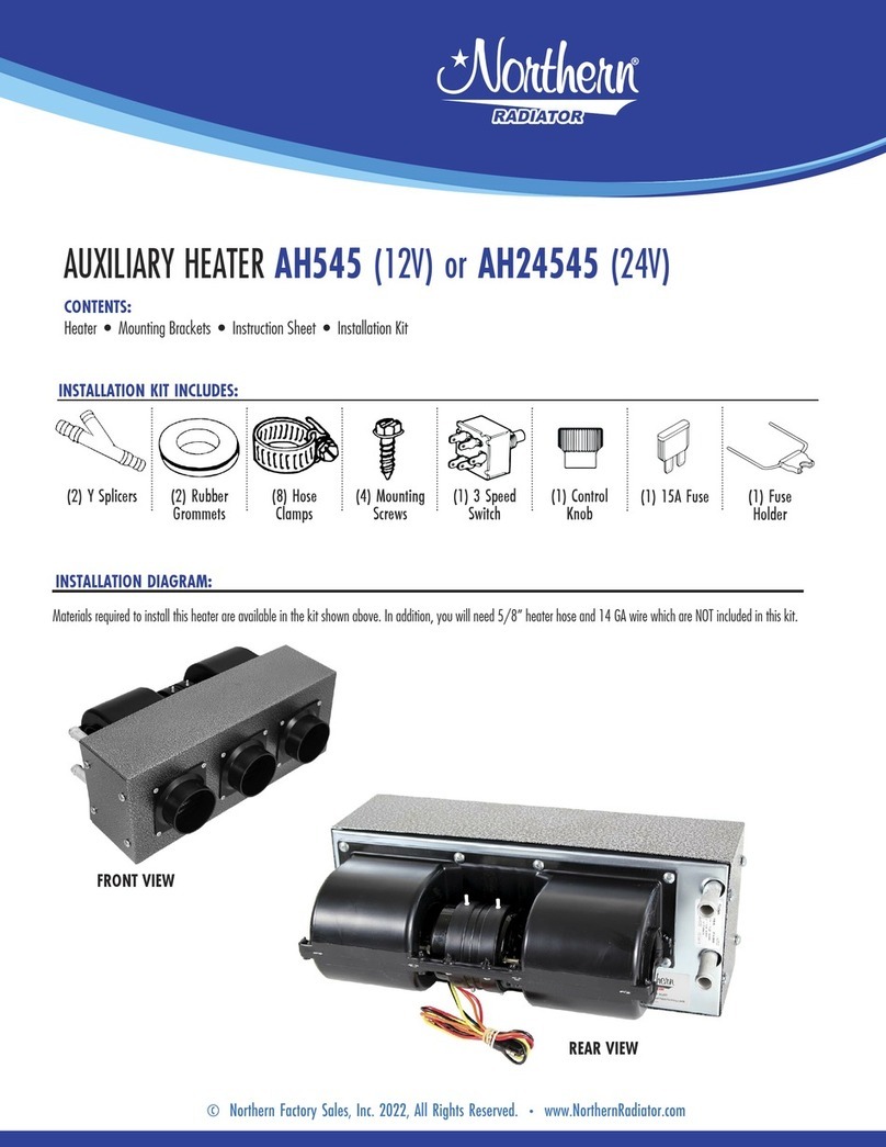 Northern Radiator AH545 installation instructions