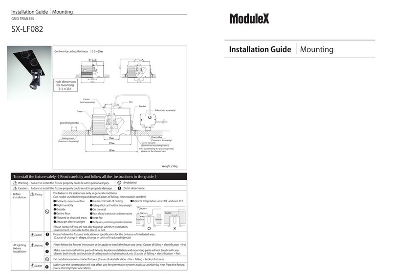 Modulex SX-LF082 installation guide