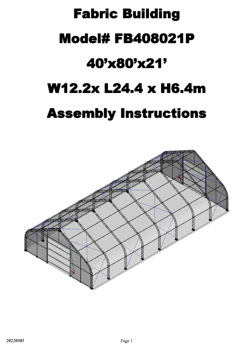 Storage Canopy FB408021P User manual