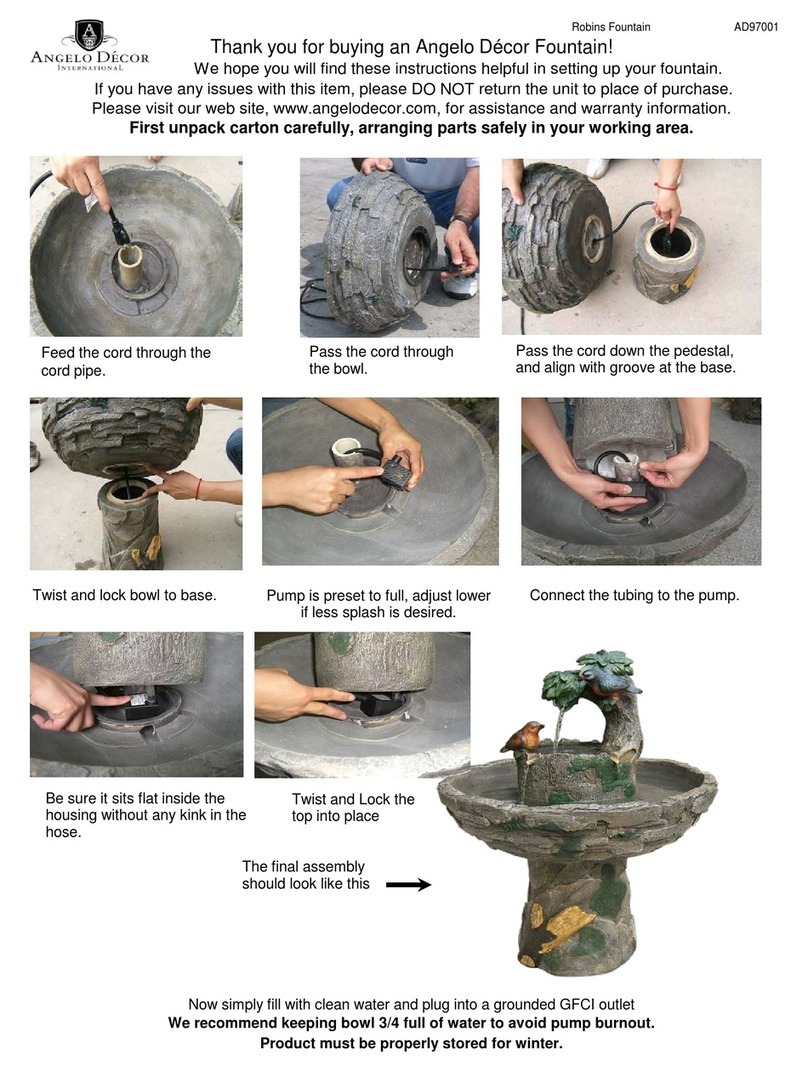 Angelo Decor Robins AD97001 instructions