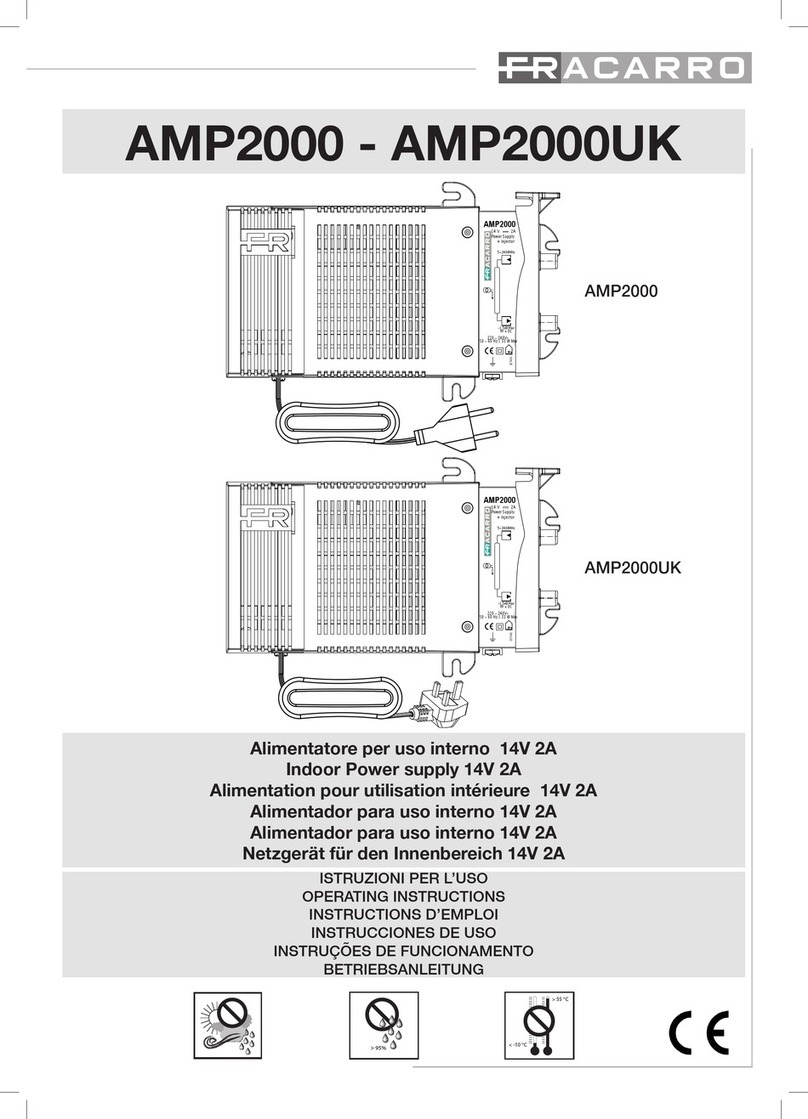 Fracarro AMP2000 operating instructions