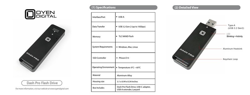 OYEN DIGITAL Dash Pro User manual OYEN DIGITAL Dash Pro User manual