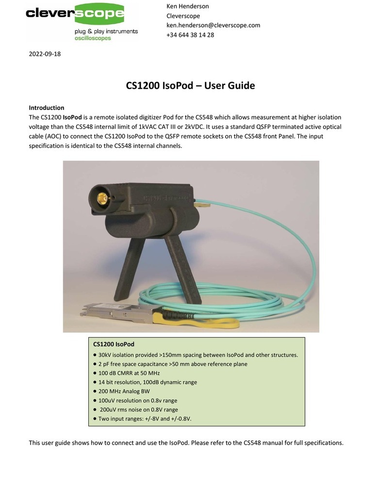 Cleverscope CS1200 IsoPod user guide