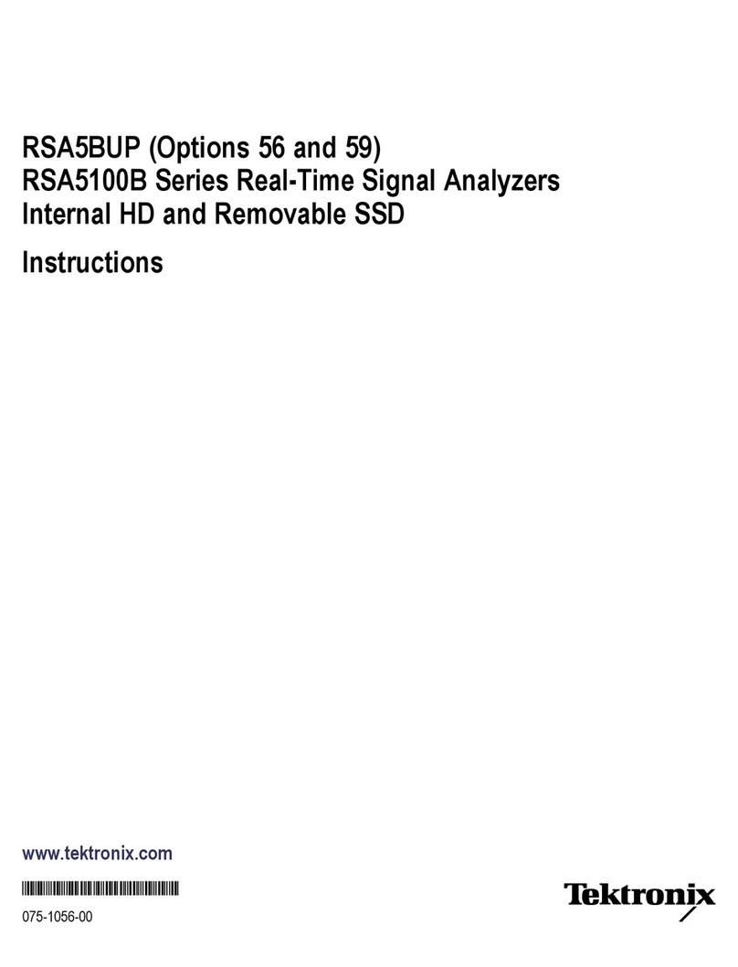 Tektronix RSA5100B series User manual