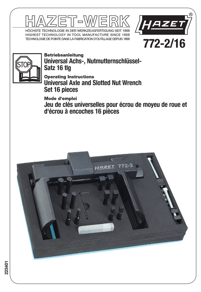 HAZET-WERK 772-2/16 User manual