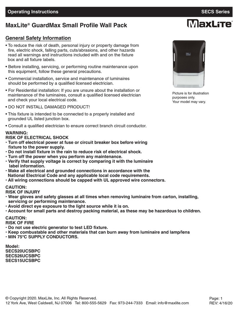 MaxLite GuardMax SECS Series User manual