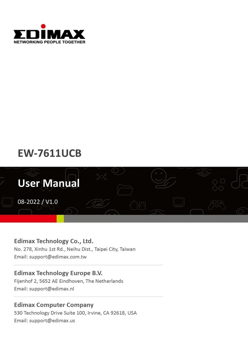 Edimax EW-7611UCB User manual Edimax EW-7611UCB User manual
