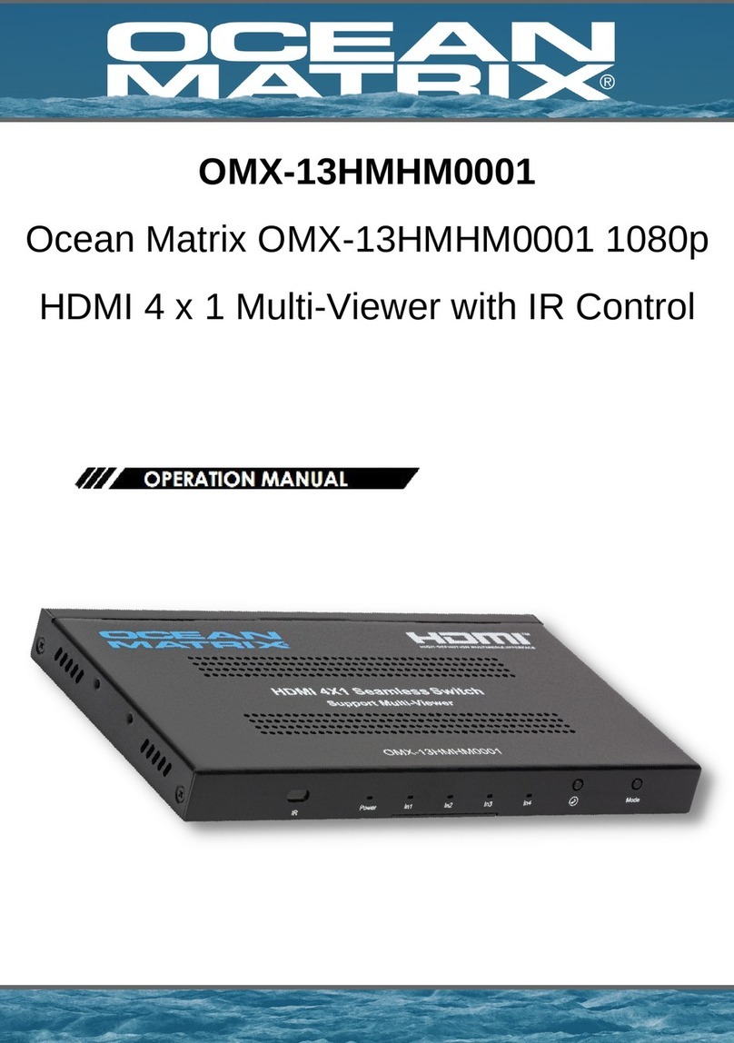Ocean Matrix OMX-13HMHM0001 User manual