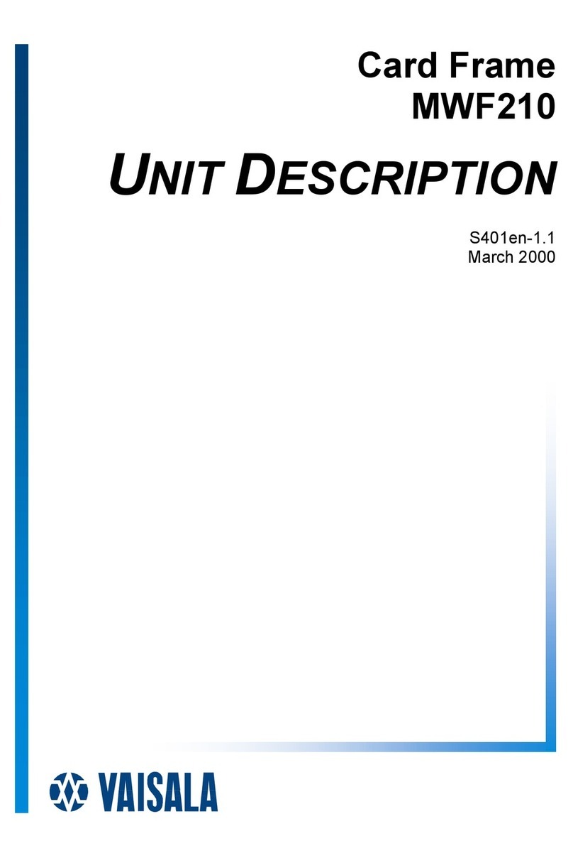 Vaisala MWF210 manual