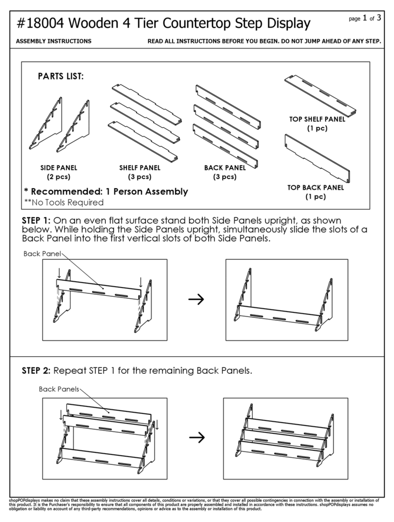 shopPOPdisplays 18004 Assembly instructions