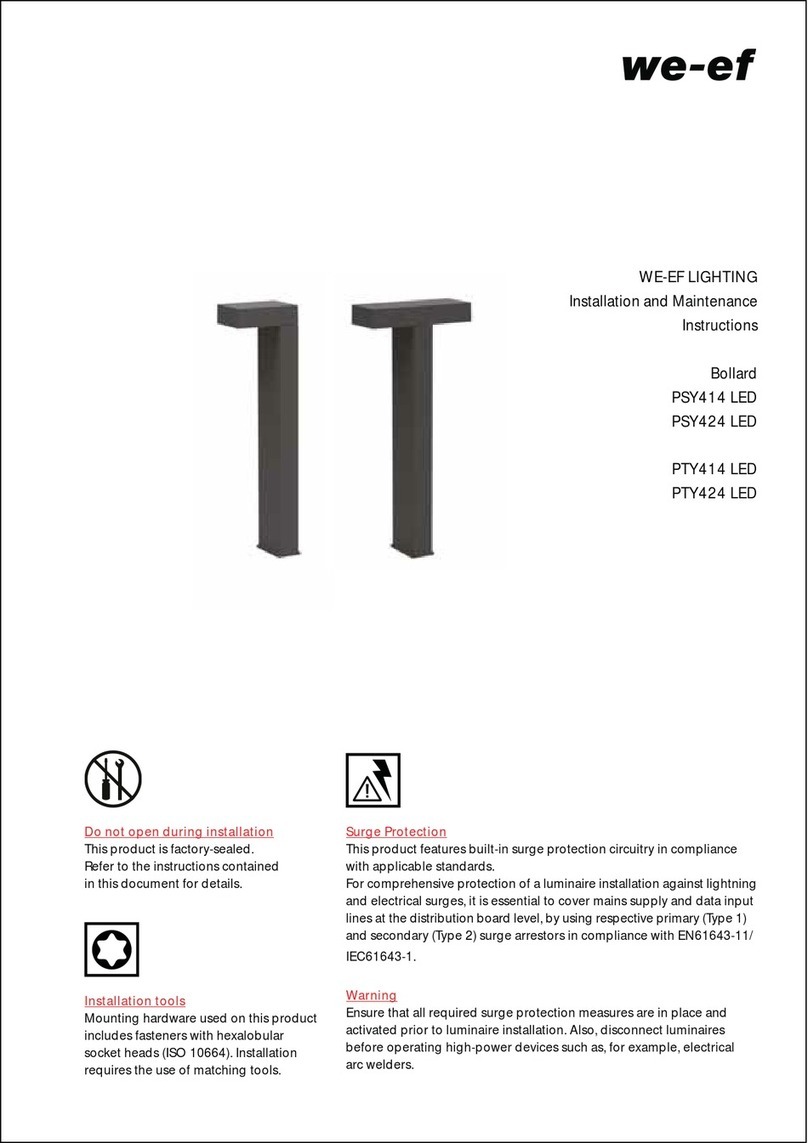 WE-EF PSY414 Installation and maintenance instructions
