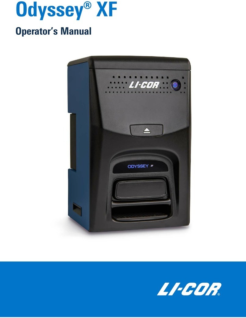 LI-COR Odyssey XF User manual