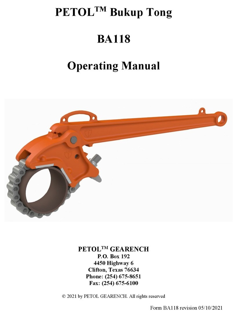 Petol BA118 operating manual
