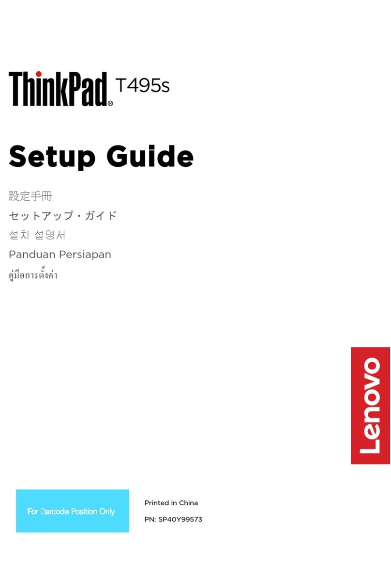 Lenovo ThinkPad T495S Setup guide