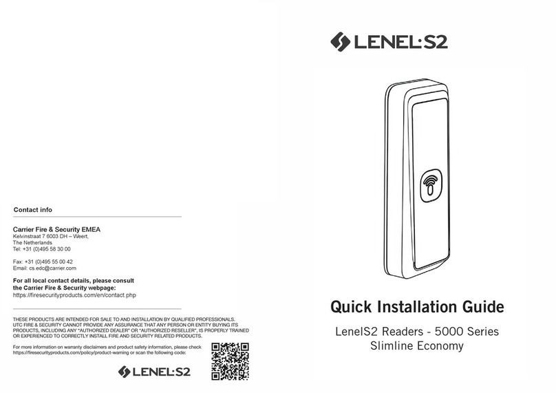 LenelS2 5000 Series Quick installation guide