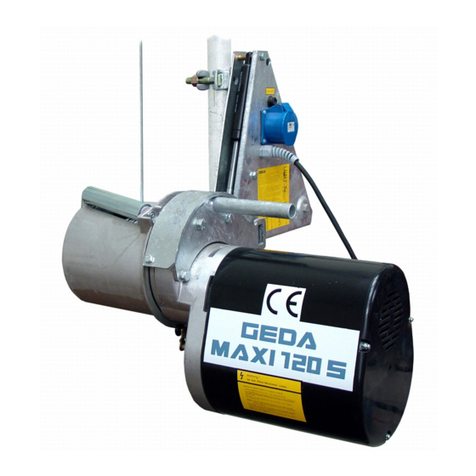 GEDA MAXI 120 S User instructions