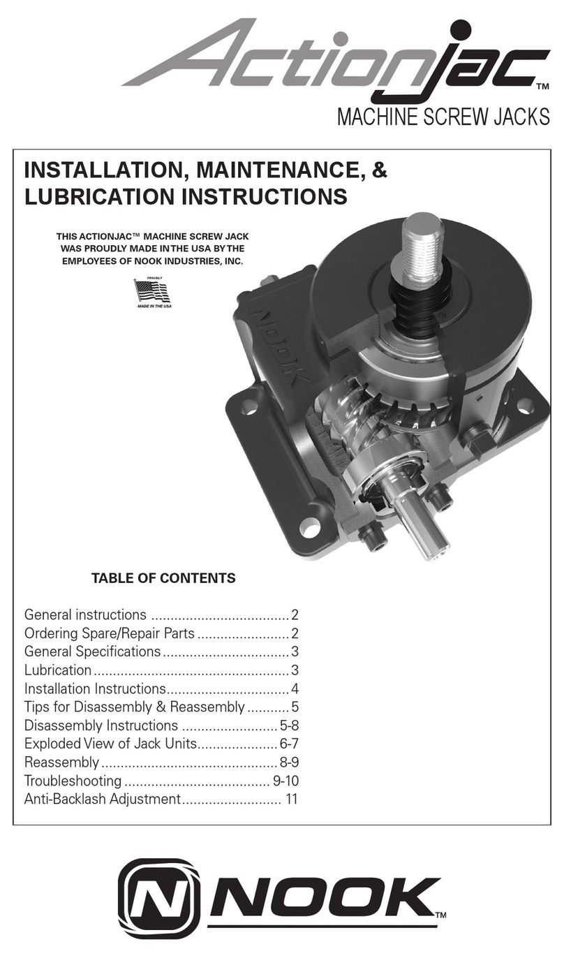 NOOK ActionJac 1-MSJ Installation & maintenance instructions