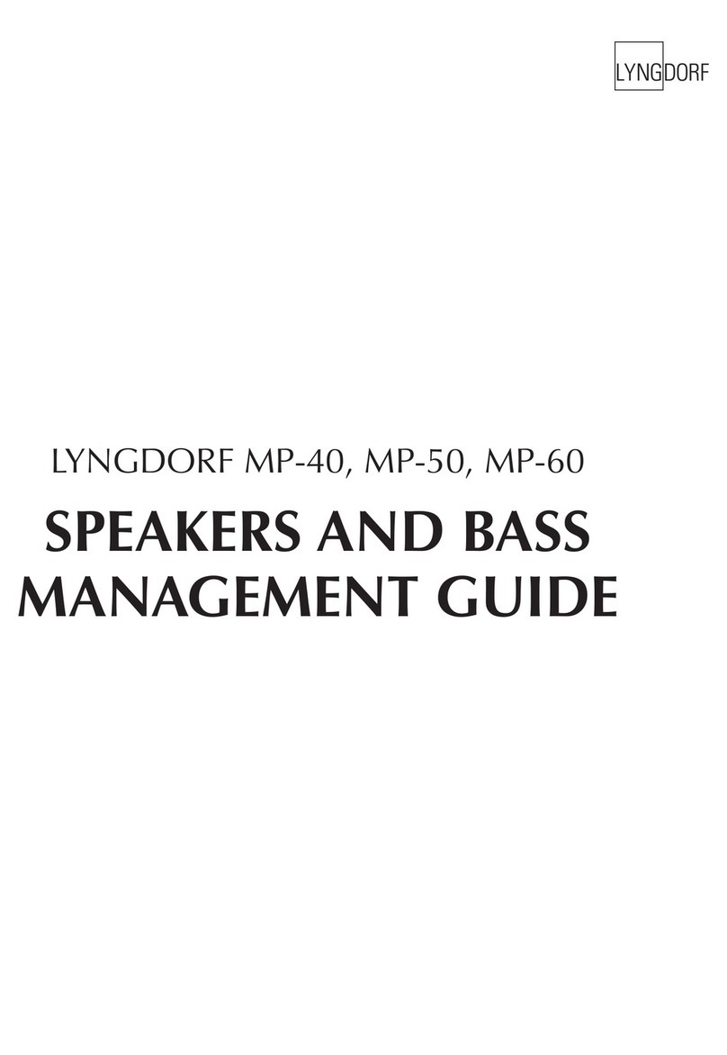 Lyngdorf MP-40 Management guide