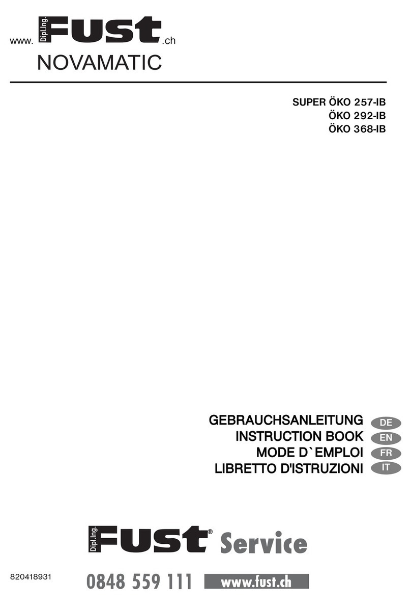 Fust NOVAMATIC SUPER OKO 257-IB Instruction book