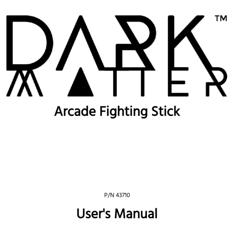 Dark Matter Arcade Fighting Stick user manual