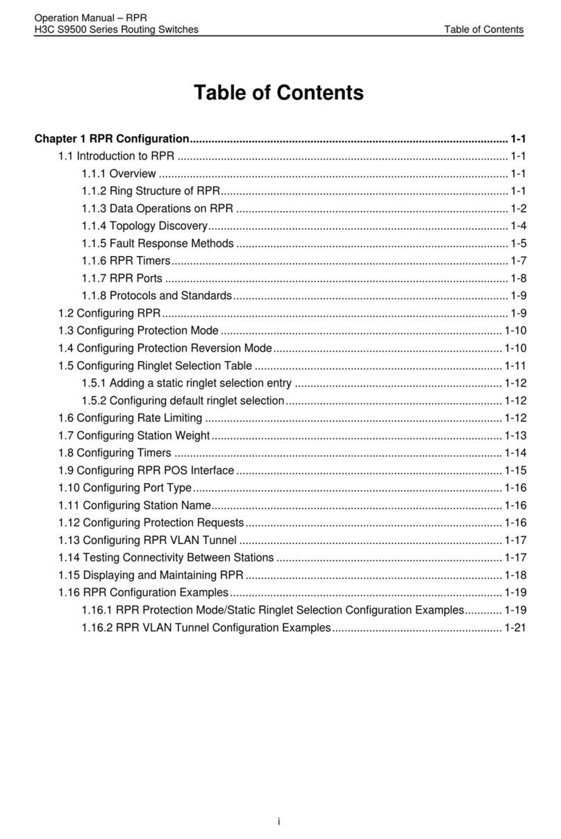 H3C S9500 Series User manual H3C S9500 Series User manual