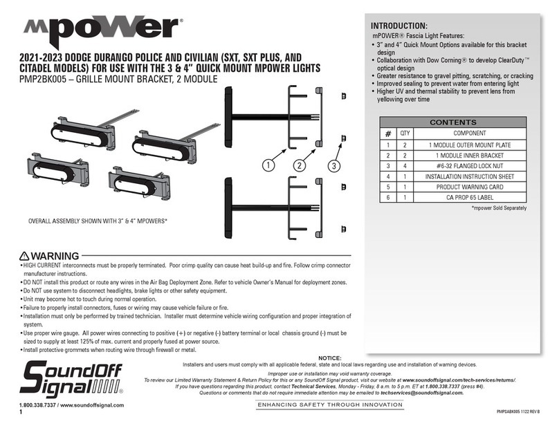 Soundoff Signal mPOWER PMP2BK005 User manual