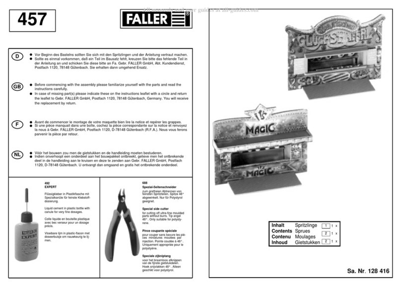 Faller 457 User manual