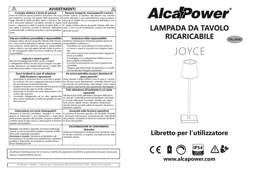 AlcaPower JOYCE user manual