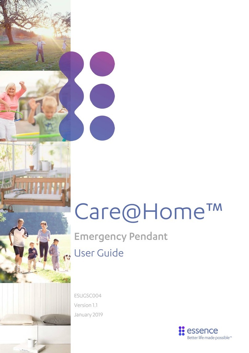 Essence Care@Home Emergency Pendant ES700EP user guide Essence Care@Home Emergency Pendant ES700EP user guide