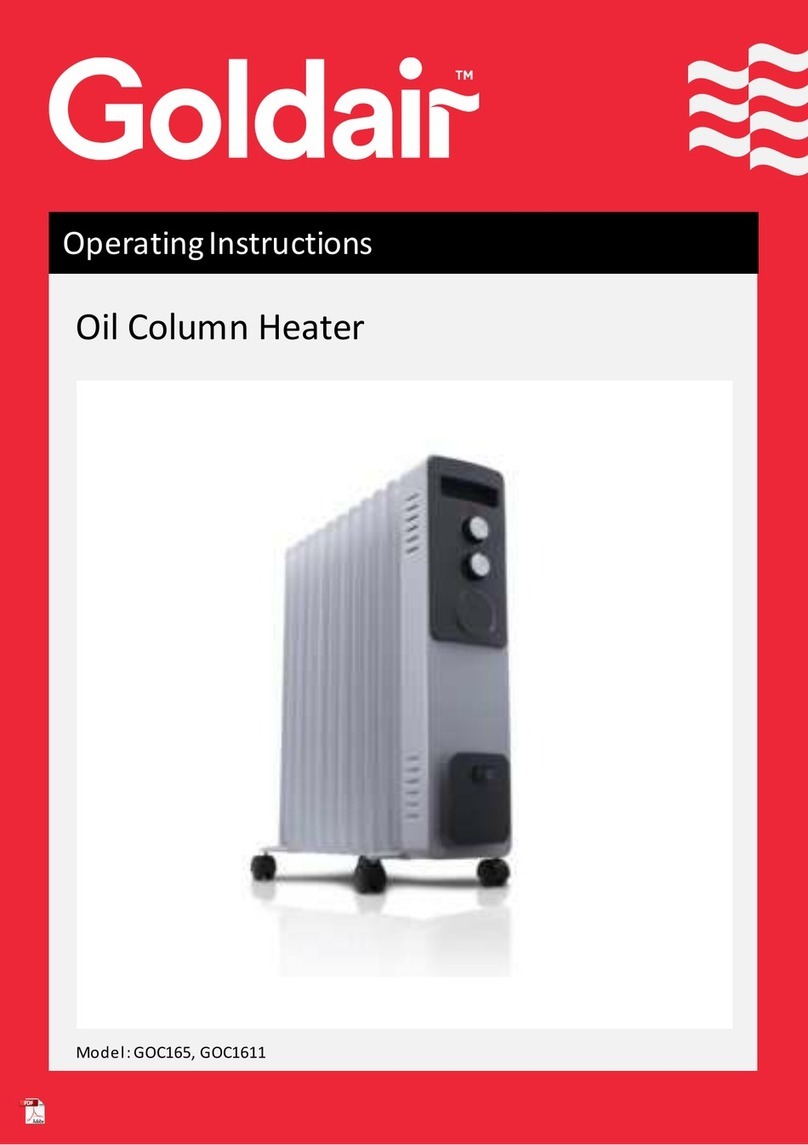 CDB Goldair GOC165 operating instructions