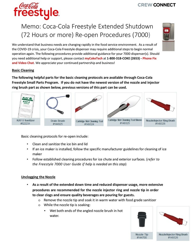 Coca-Cola Freestyle 7000 User manual